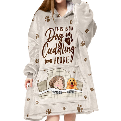 This Is My Cuddling Hoodie - Personalized Custom Blanket Hoodie