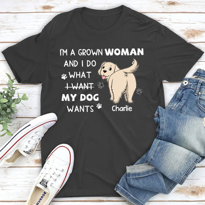 A Grown Woman - Personalized Custom Unisex T-shirt