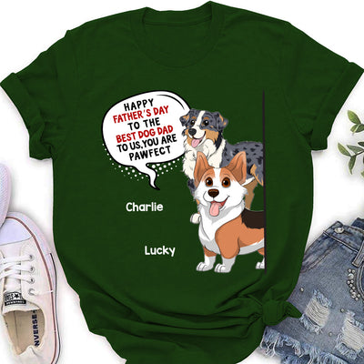 Pawfect Dog Mom - Personalized Custom Women's T-shirt