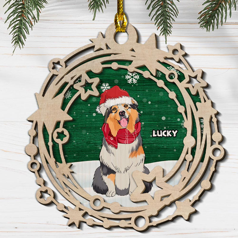 Starry Circle - Personalized Custom 2-layered Wood Ornament