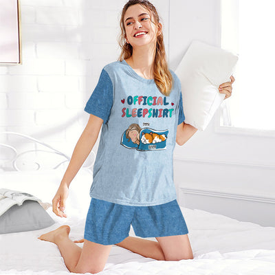 Cat Sleepshirt - Personalized Custom Short Pajama Set