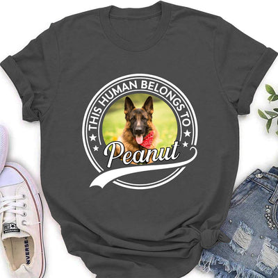 Human Belongs To Photo - Personalized Custom Women's T-shirt