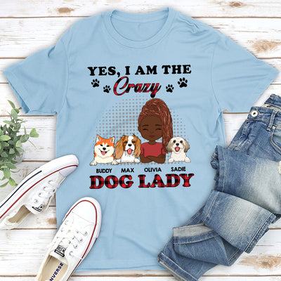 Crazy Dog Lady - Personalized Custom Unisex T-shirt