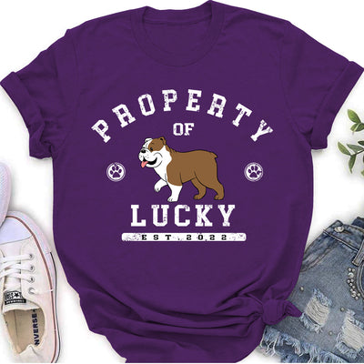 Dog Property - Personalized Custom Women's T-shirt