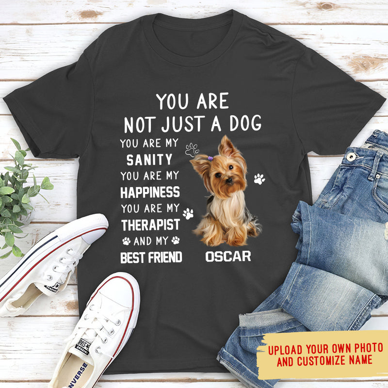 Not Just Dog Photo - Personalized Custom Photo Unisex T-shirt