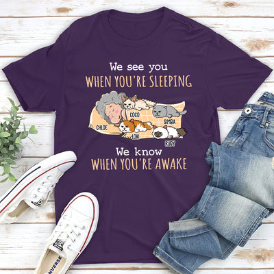 When You're Awake - Personalized Custom Unisex T-shirt