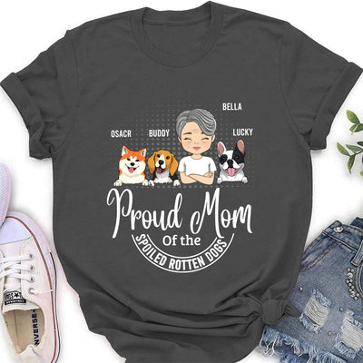 Proud Mom Proud Dad - Personalized Custom Women's T-shirt