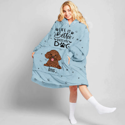 Life Is Better - Personalized Custom Blanket Hoodie
