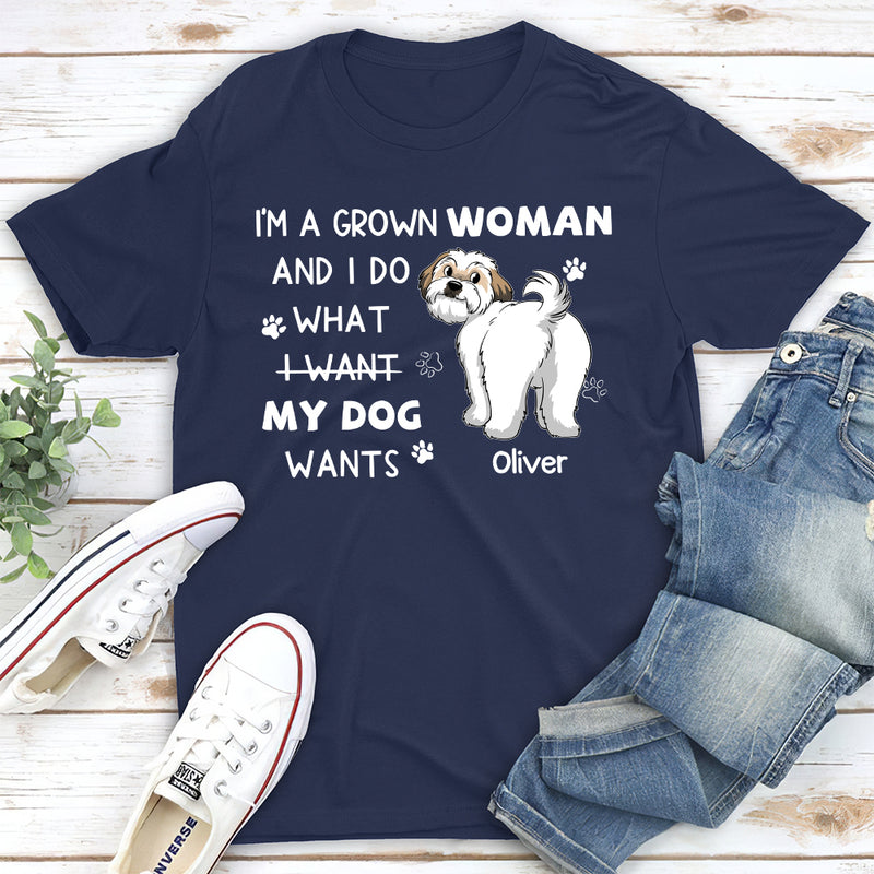 A Grown Woman - Personalized Custom Unisex T-shirt