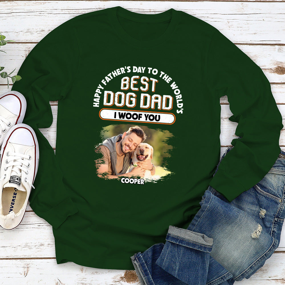To The Best Dad - Personalized Custom Long Sleeve T-shirt