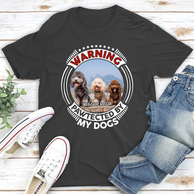 Pawtected By My Dog Photo - Personalized Custom Unisex T-shirt