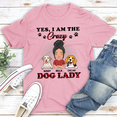 Crazy Dog Lady - Personalized Custom Unisex T-shirt