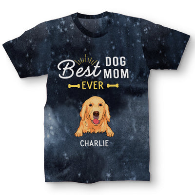 Best Dog Dad Ever - Personalized Custom All-over-print T-shirt