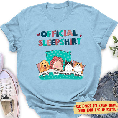 Pet Official Sleepshirt - Personalized Custom Women's T-shirt