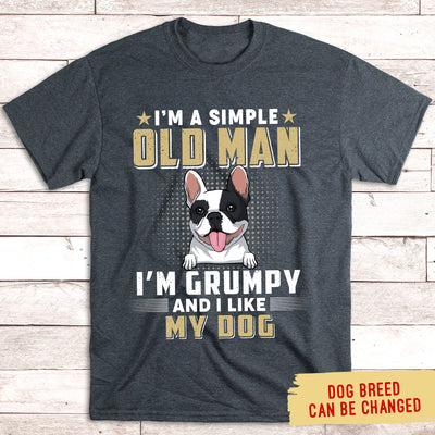 Simple Old Man - Personalized Custom Unisex T-shirt