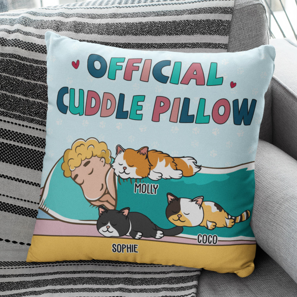 Cat Official Cuddle Pillow Personalized Custom Throw Pillow PAWSIONATE