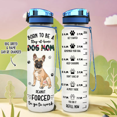 Forced To Go To Work - Personalized Custom Water Tracker Bottle