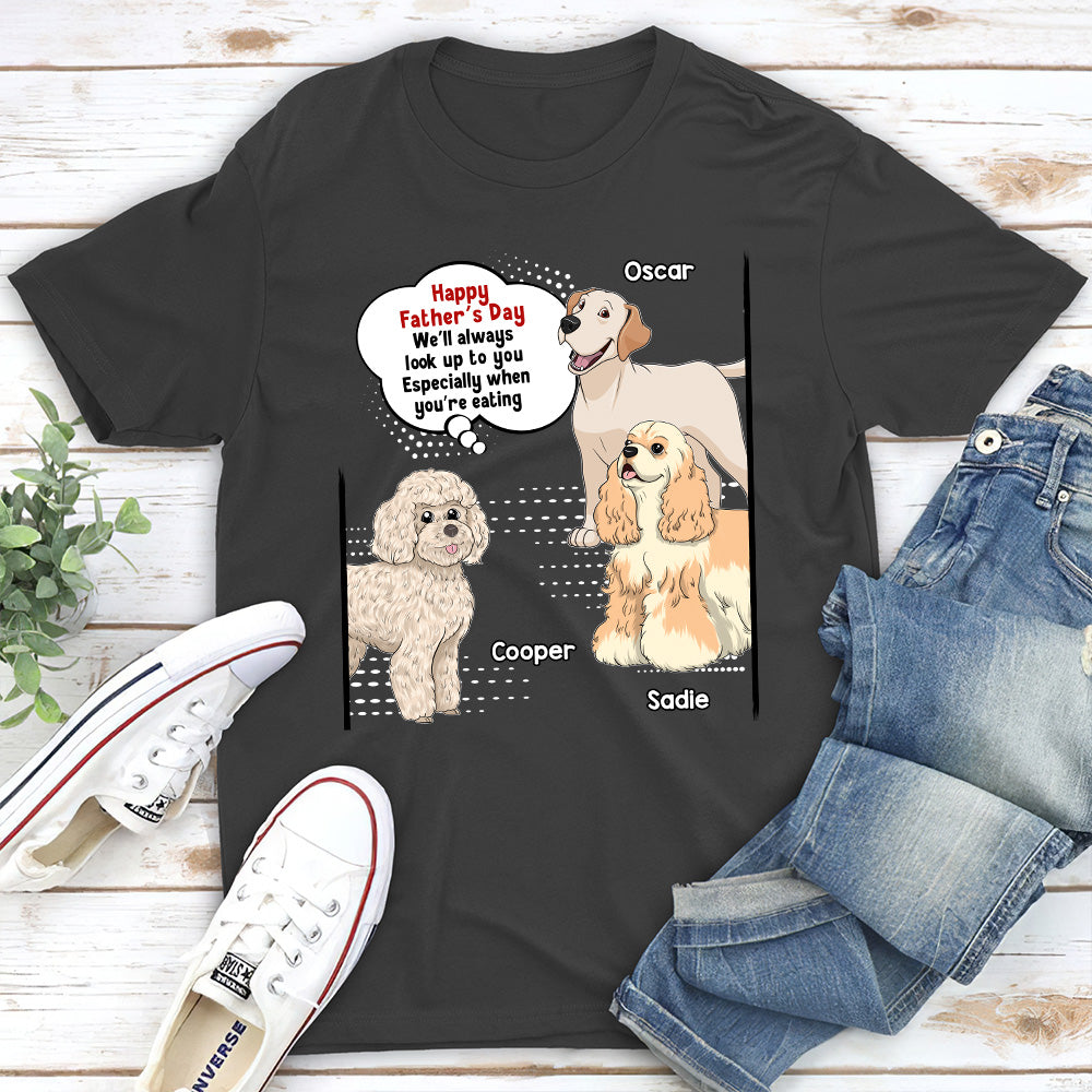 Always Look Up To Mommy - Personalized Custom Unisex T-shirt 