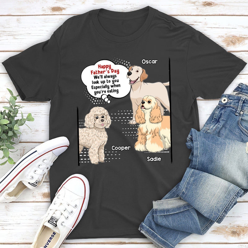 Always Look Up To Mommy - Personalized Custom Unisex T-shirt