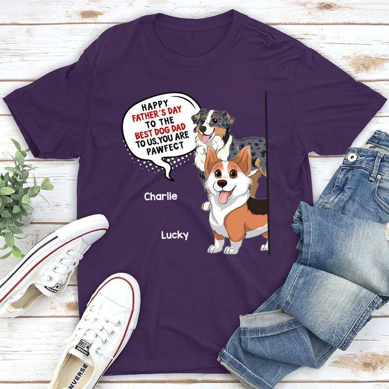 Pawfect Dog Mom - Personalized Custom Unisex T-shirt