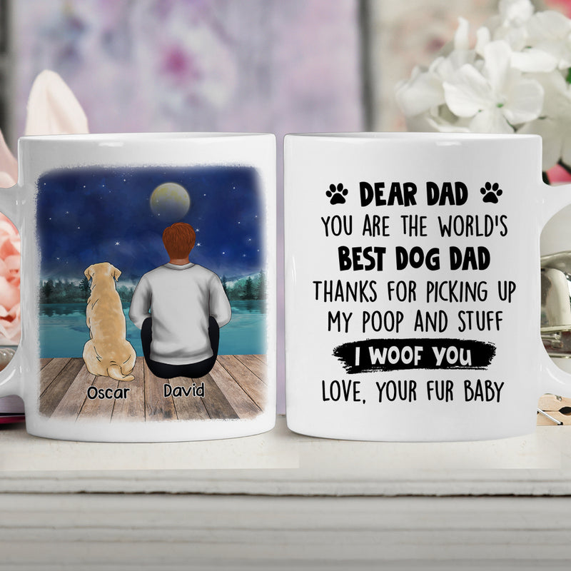 Thank You Dog Dad/Mom - Personalized Custom Coffee Mug