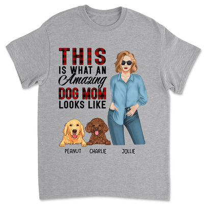 Amazing Dog Mom - Personalized Custom Unisex T-shirt