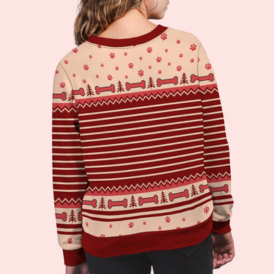 Christmas Best Dog Mom - Personalized Custom All-Over-Print Sweatshirt