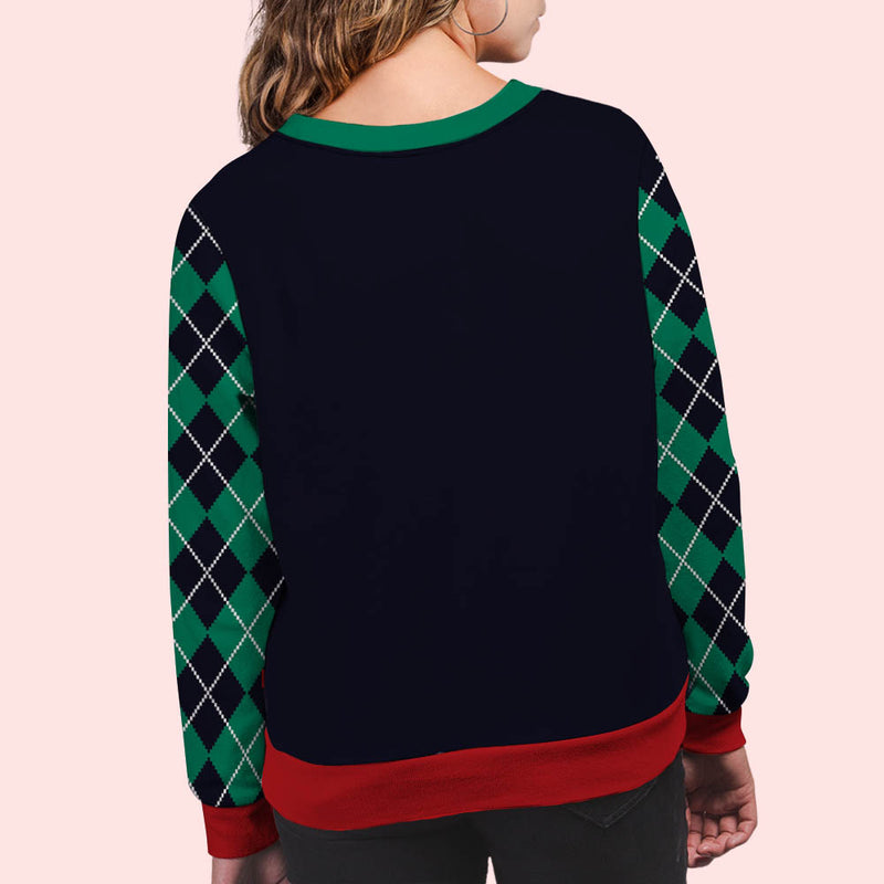 Cat Mom/Dad Walking - Personalized Custom All-Over-Print Sweatshirt