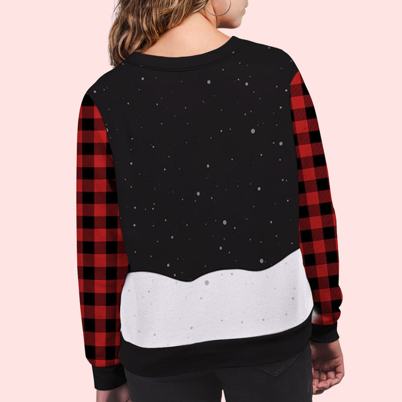 Woofmas Snow - Personalized Custom All-Over-Print Sweatshirt