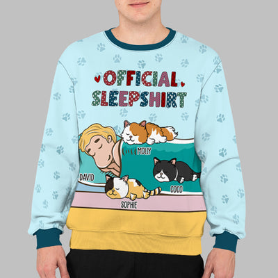 Pet Official Sleepshirt - Personalized Custom All-Over-Print Sweatshirt