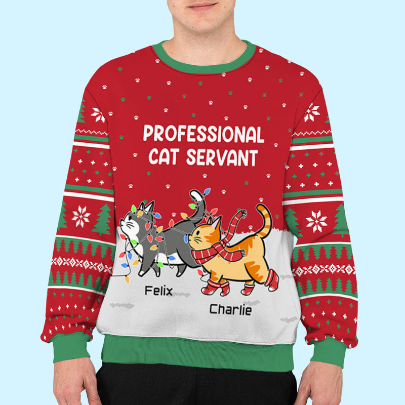 Cat Servant - Personalized Custom All-Over-Print Sweatshirt