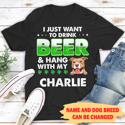 Beer And Dog 2 - Personalized Custom Unisex T-Shirt