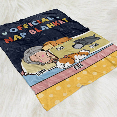 Official Nap Blanket - Personalized Custom Fleece Blanket