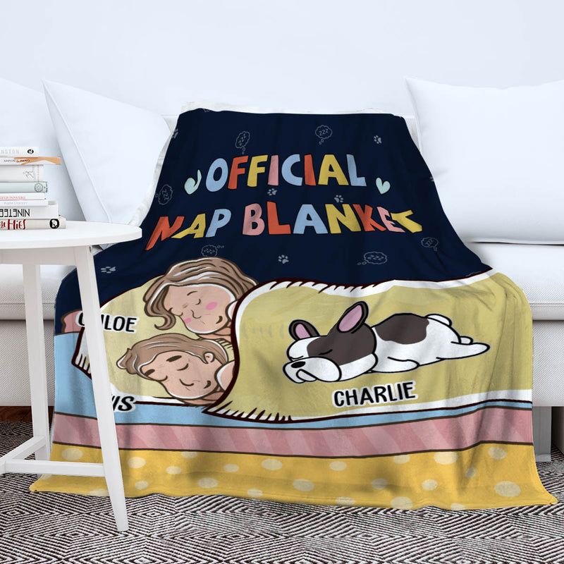 Couple Official Nap Blanket - Personalized Custom Fleece Blanket