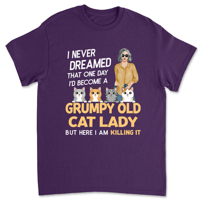 Cat Lady - Personalized Custom Unisex T-shirt