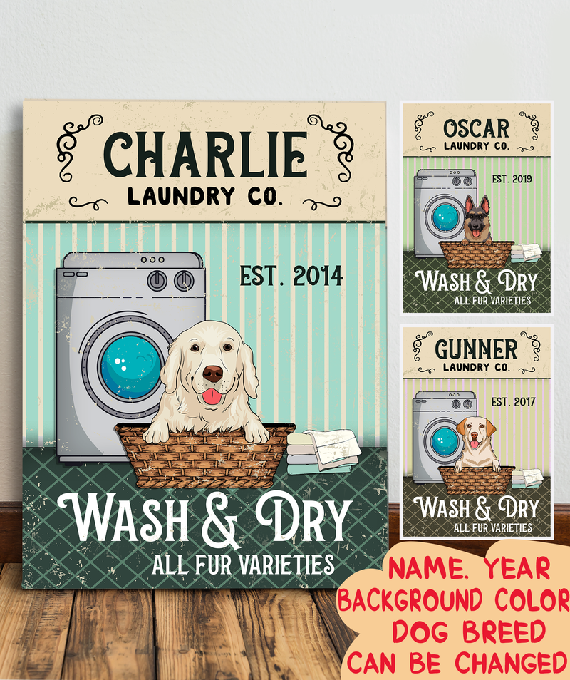 Dog laundry co. - Personalized custom canvas