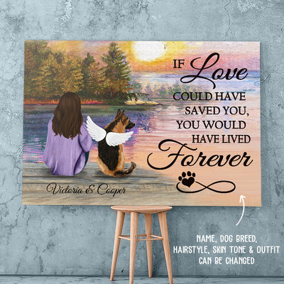 If Love Could Have Saved You - Personalized Custom Canvas Print