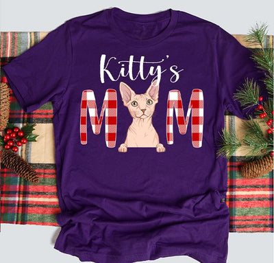 Christmas Cat Mom/Dad - Personalized Custom Unisex T-shirt