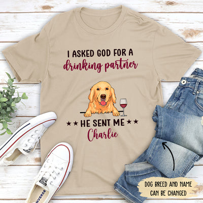 Drinking Partner - Personalized Custom Unisex T-shirt