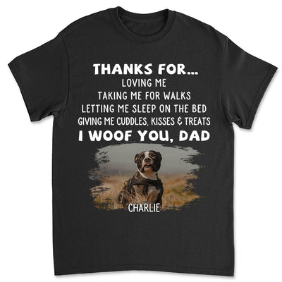 Dog Thanks For Photo - Personalized Custom Unisex T-shirt