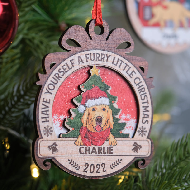Family Ornament - Personalized Custom 2-layered Wood Ornament – PAWSIONATE