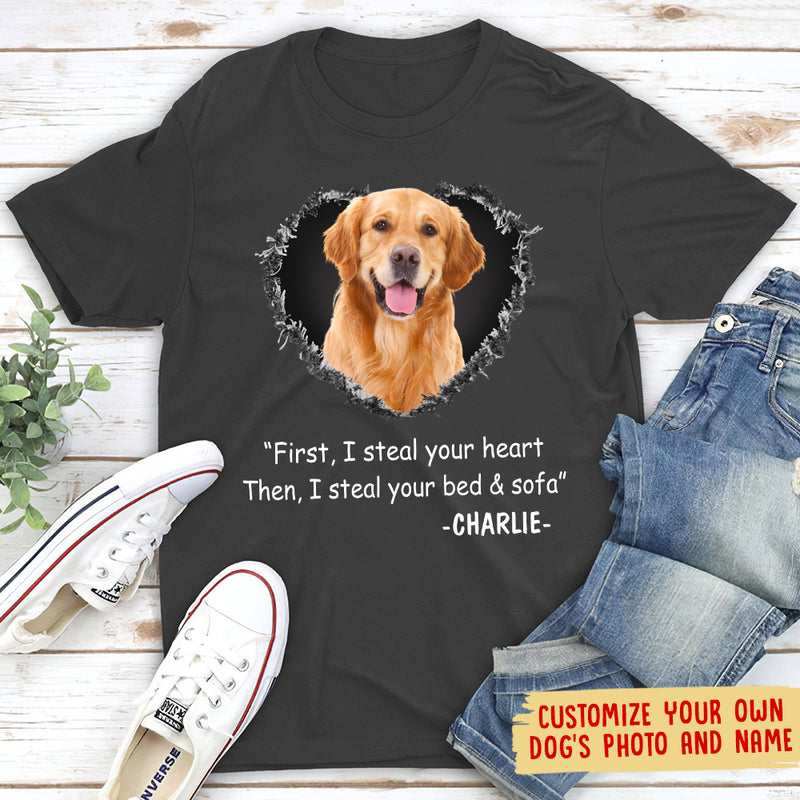 Steal Your Heart - Personalized Custom Photo Unisex T-shirt