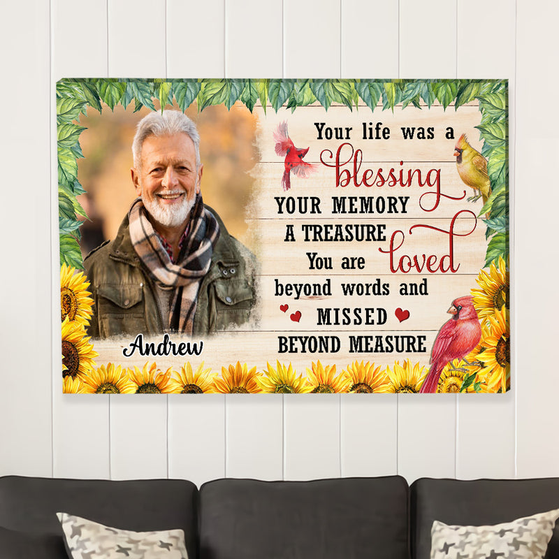 The Blessing Life - Personalized Custom Photo Canvas