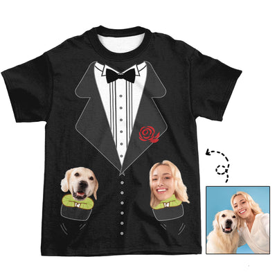 Funny Tuxedo - Personalized Custom Photo All-over-print T-shirt