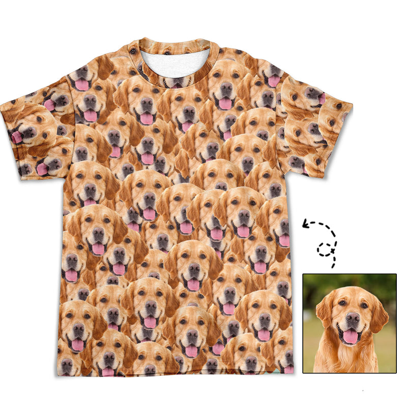 Seamless Face - Personalized Custom Photo All-over-print T-shirt