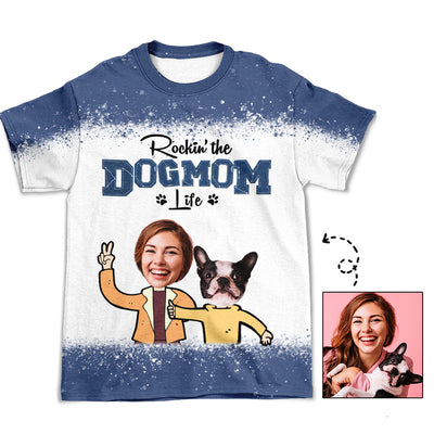 Rocking Mom Life - Personalized Custom Photo All-over-print T-shirt