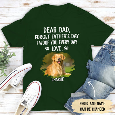 I Woof You Dog Photo - Personalized Custom Unisex T-Shirt
