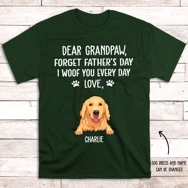 I Woof You Grandpaw - Personalized Custom Premium T-shirt