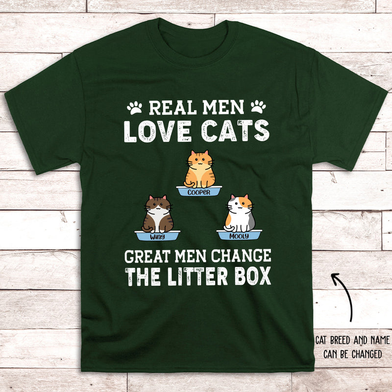 Real Men Love Cats - Personalized Custom Unisex T-shirt