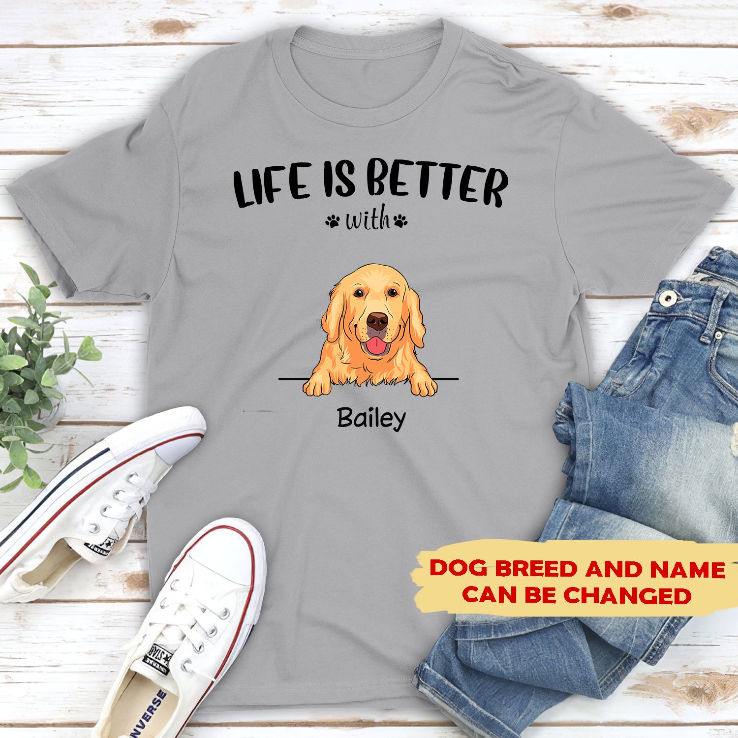 Life Is Better with Dogs - Dog Personalized Custom Hat, All Over Print Classic Cap - Gift for Pet Owners, Pet Lovers - Classic Cap - PawfectHouses.com